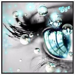 les yeux bleu